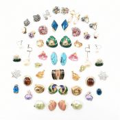 COLLECTION OF ASSORTED VINTAGE CLIP ON EARRINGS