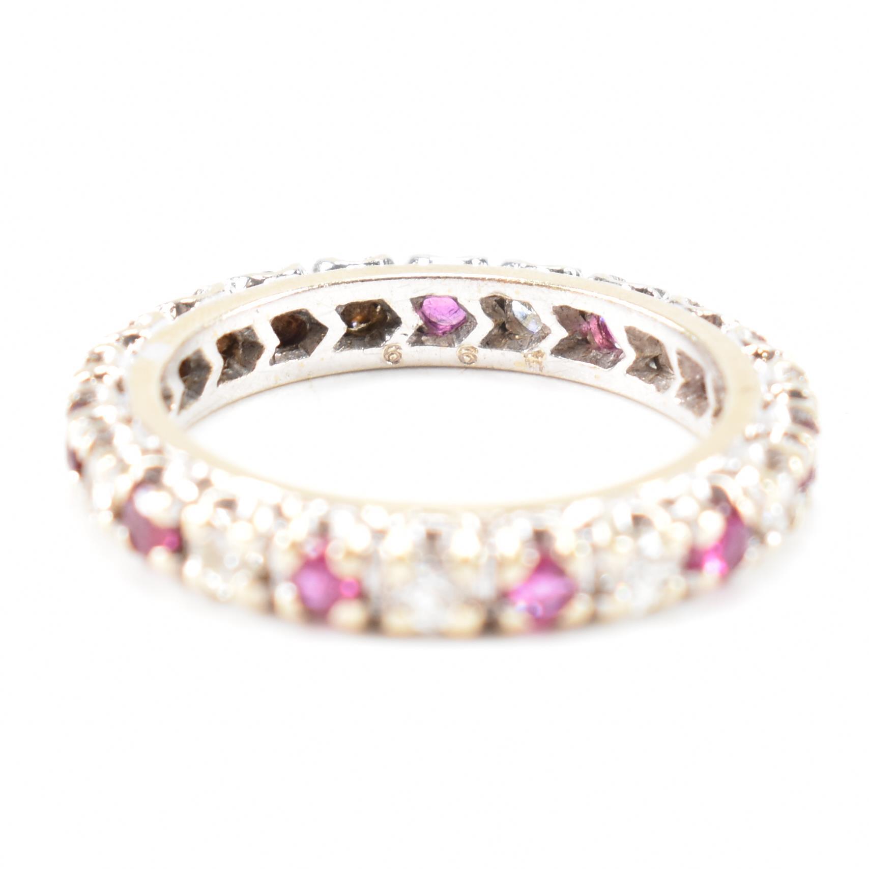 FRENCH RUBY & DIAMOND ETERNITY RING - Image 6 of 9