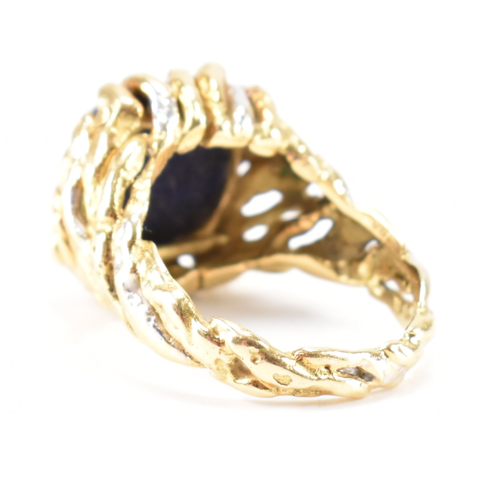 18CT GOLD STERLÉ PARIS LAPIS LAZULI COCKTAIL RING - Image 7 of 7