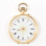 EDWARDIAN HALLMARKED 9CT GOLD FOB WATCH