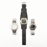 THREE ACCURIST WRIST WATCHES - CHRONOGRAPH & QUARTZ