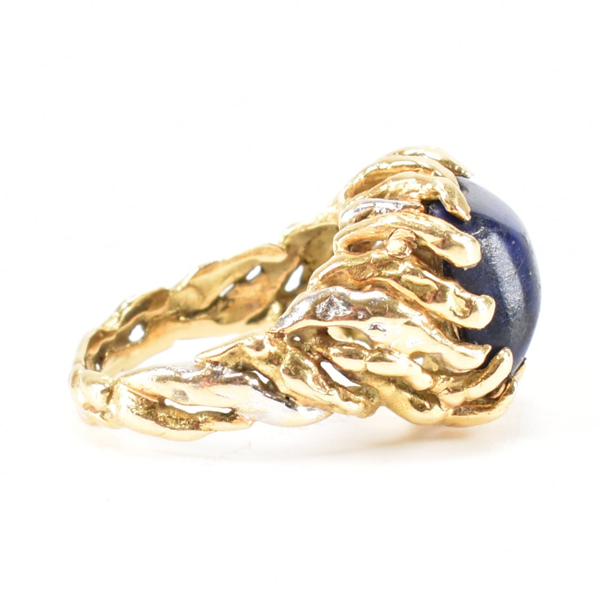 18CT GOLD STERLÉ PARIS LAPIS LAZULI COCKTAIL RING - Image 5 of 7