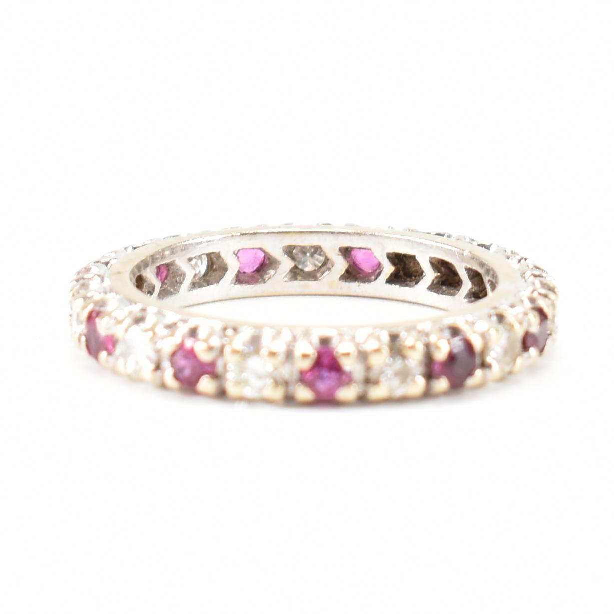 FRENCH RUBY & DIAMOND ETERNITY RING - Image 4 of 9