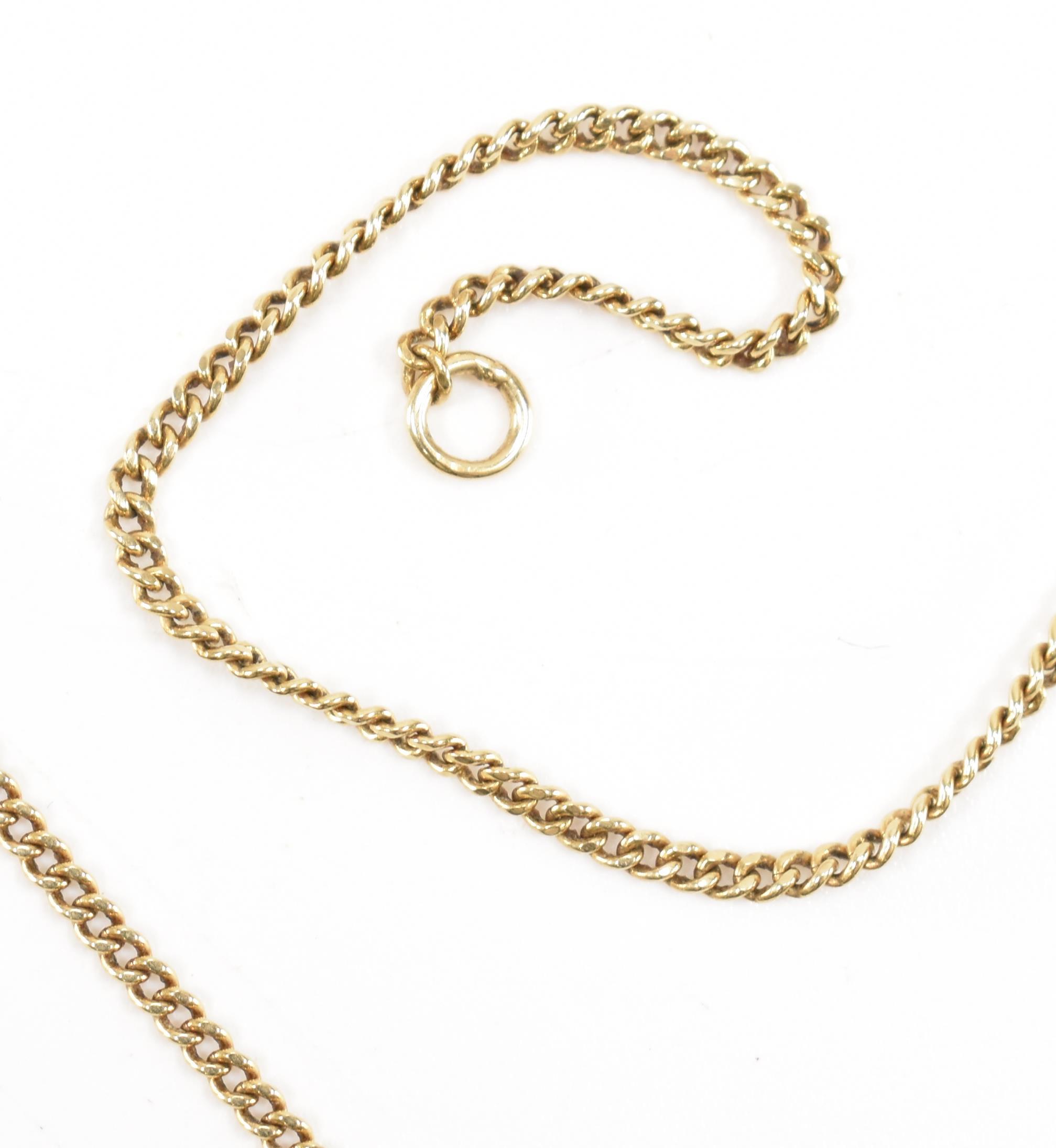 VINTAGE 9CT GOLD FINE LINK CHAIN NECKLACE - Image 3 of 6