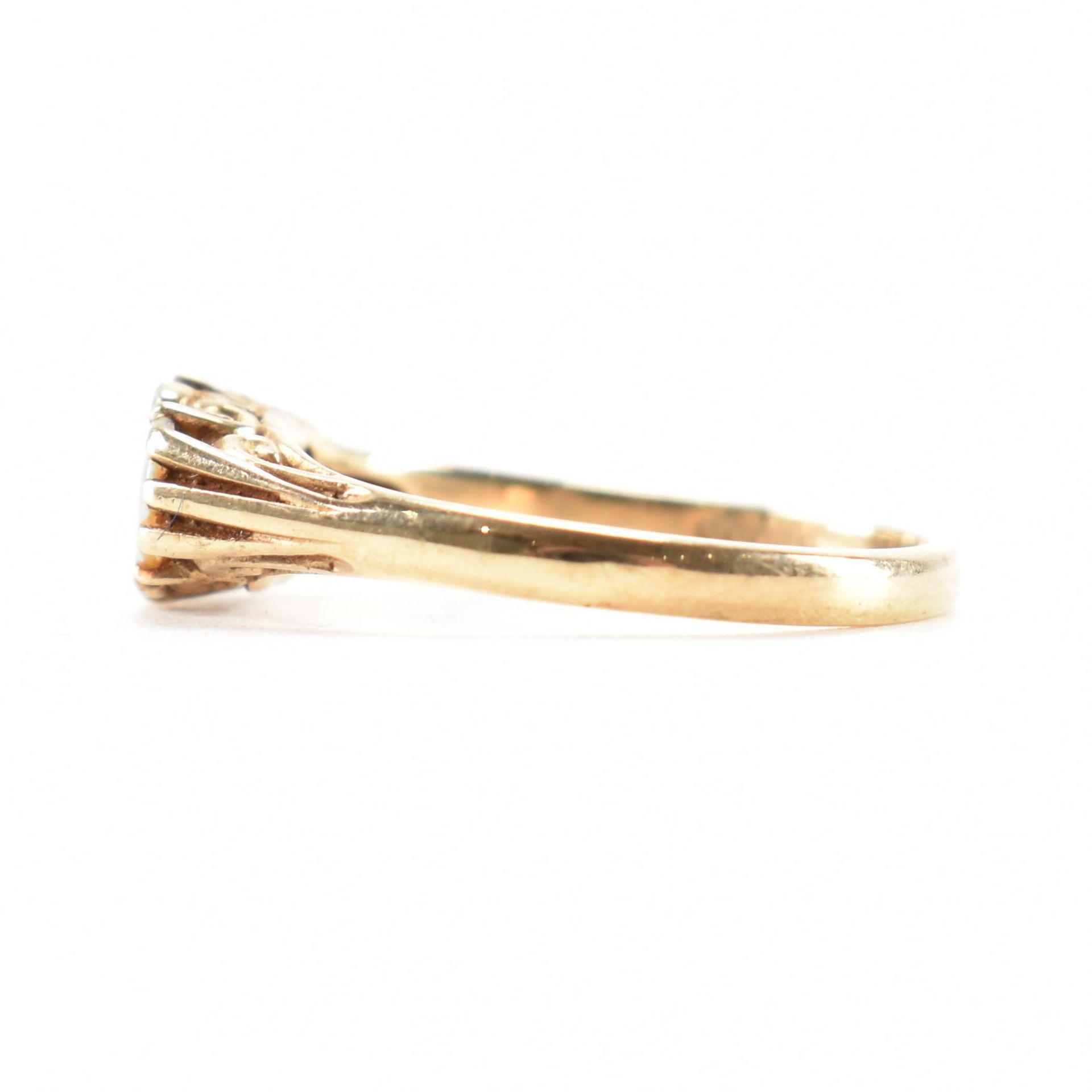 HALLMARKED 9CT GOLD OPAL & DIAMOND RING - Image 2 of 10