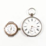 800 SILVER POCKET WATCH & WRIST WATCH