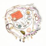 COLLECTION OF ASSORTED VINTAGE & LATER COSTUME JEWELLERY