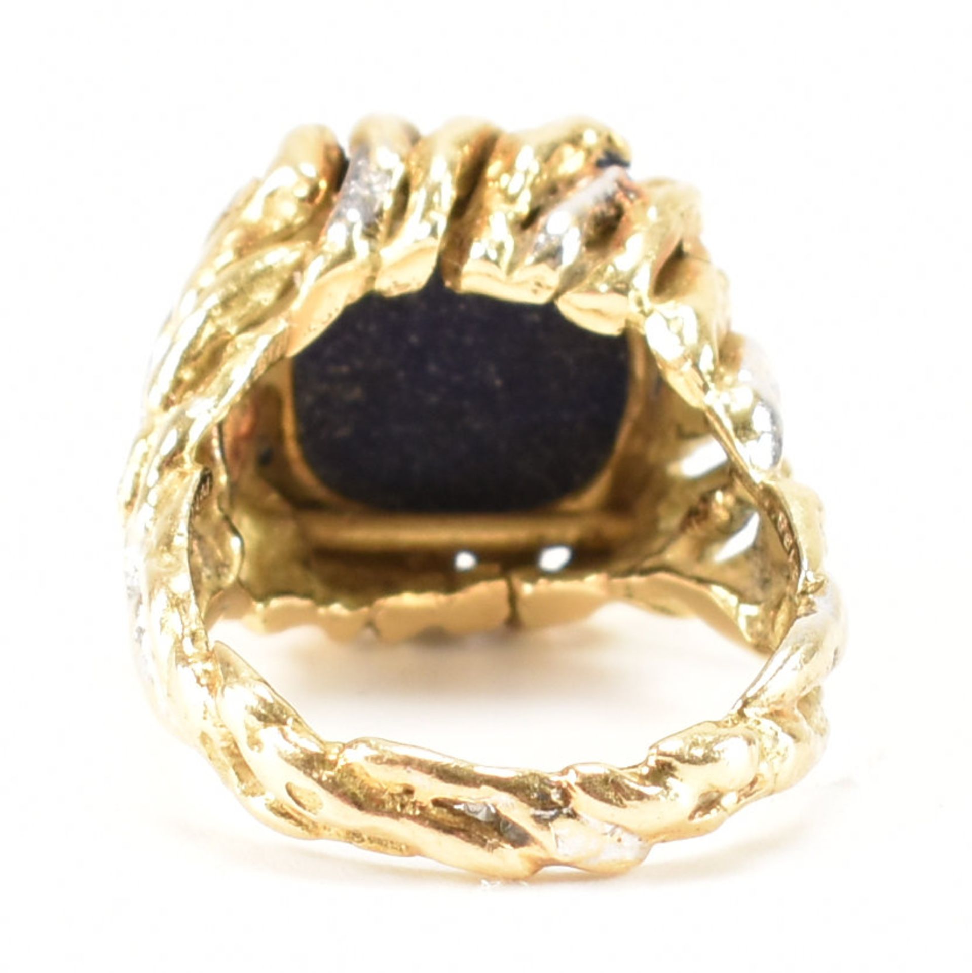 18CT GOLD STERLÉ PARIS LAPIS LAZULI COCKTAIL RING - Image 4 of 7