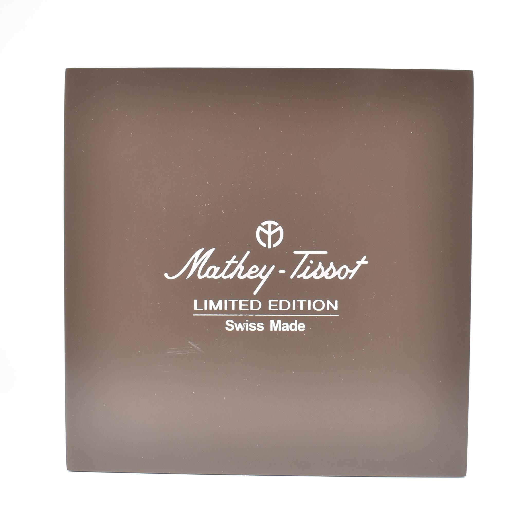 MATHEY - TISSOT LIMITED EDITION STAINLESS STEEL WRIST WATCH - Image 9 of 13