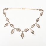 19TH CENTURY GOLD & DIAMOND COLLAR NECKLACE