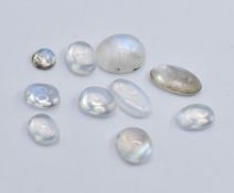 SELECTION OF LOOSE MOONSTONE CABOCHONS