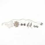 COLLECTION OF VINTAGE 925 SILVER JEWELLERY