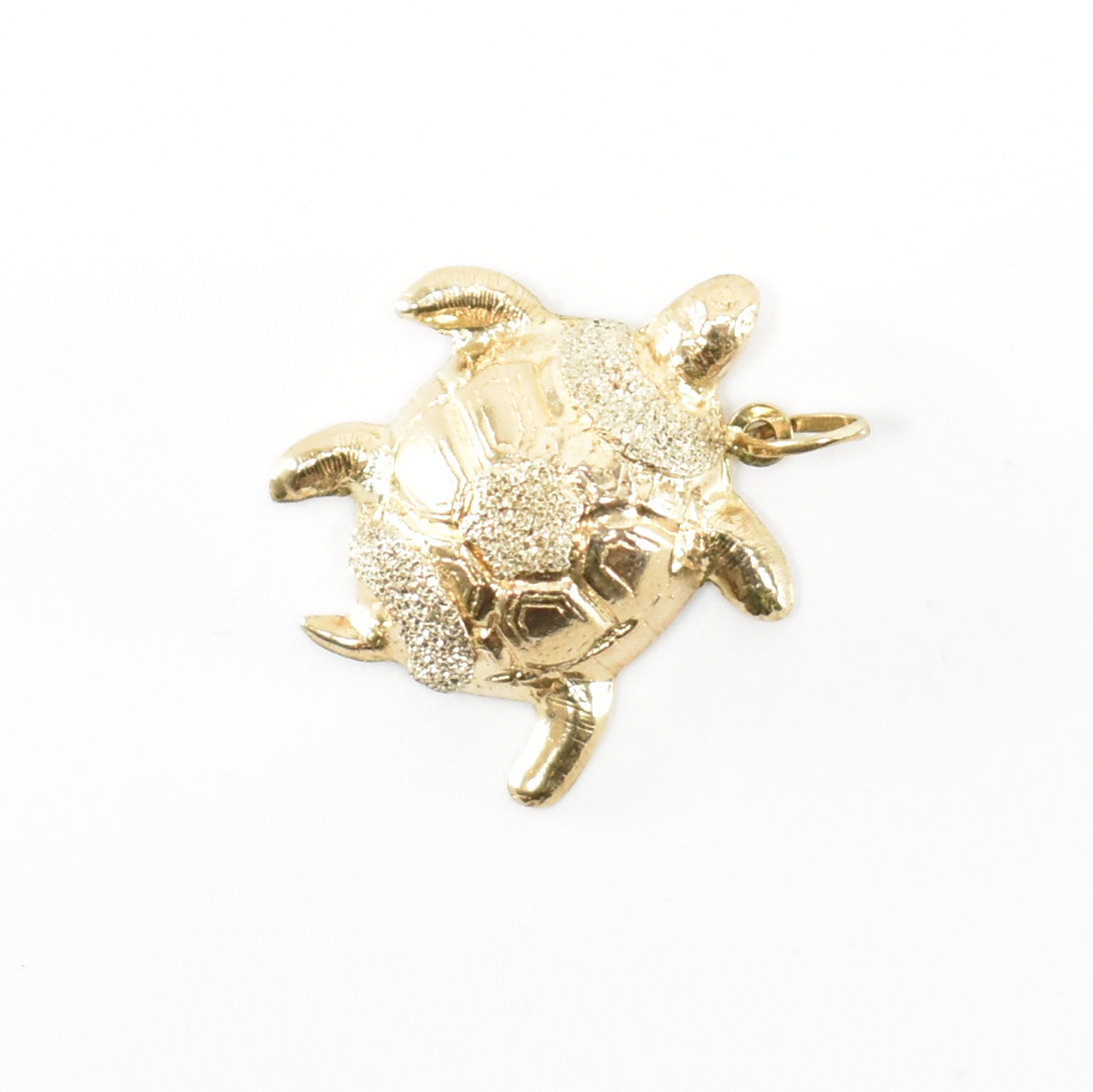 HALLMARKED 9CT GOLD TURTLE PENDANT CHARM