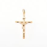 HALLMARKED 9CT GOLD CRUCIFIX NECKLACE PENDANT