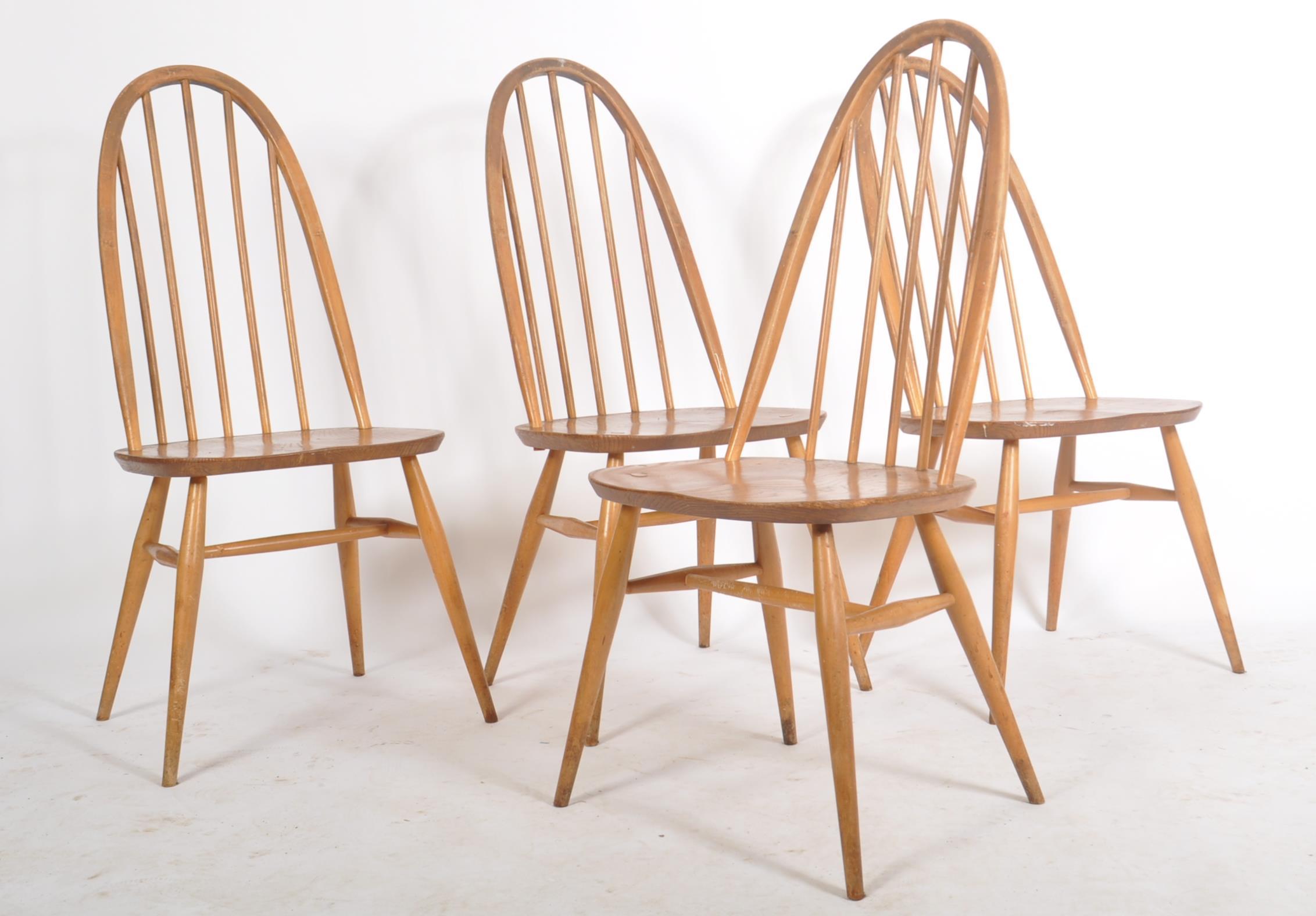 LUCIAN ERCOLANI FOR ERCOL- WINDSOR DINING TABLE & CHAIRS - Image 6 of 12