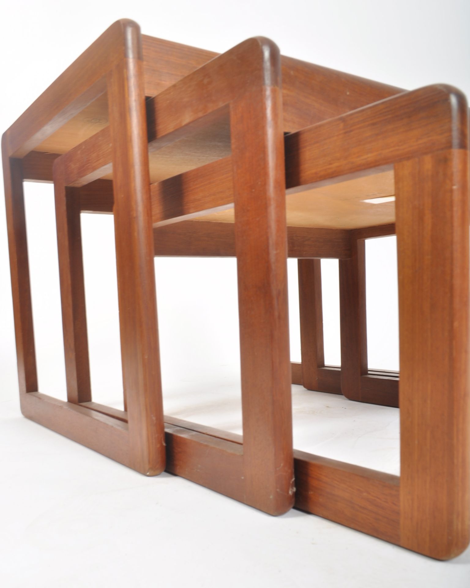 SUNELM - 1970s TEAK NEST OF TABLES - Image 3 of 5