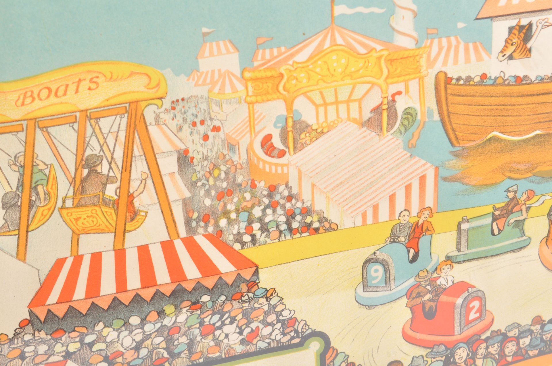20TH CENTURY 1930s CARNIVAL AND FUN FAIR ADVERTISING POSTER - Image 3 of 5