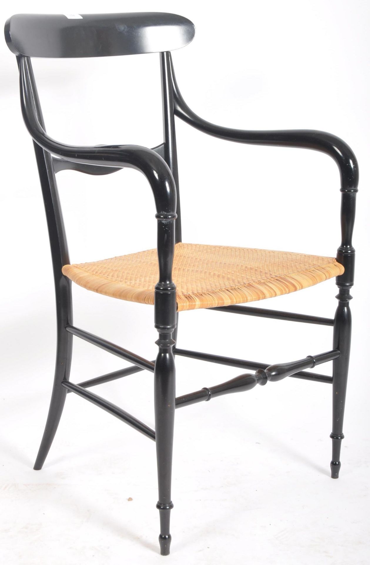 DESIGNER ELBOW CHAIR IN THE MANNER OF FRATELLI LEVAGGI - Image 2 of 9