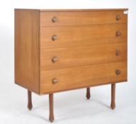 AVALON - RETRO 1970s TEAK FOUR DRAWER CHEST OF DRAWERS