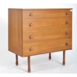 AVALON - RETRO 1970s TEAK FOUR DRAWER CHEST OF DRAWERS