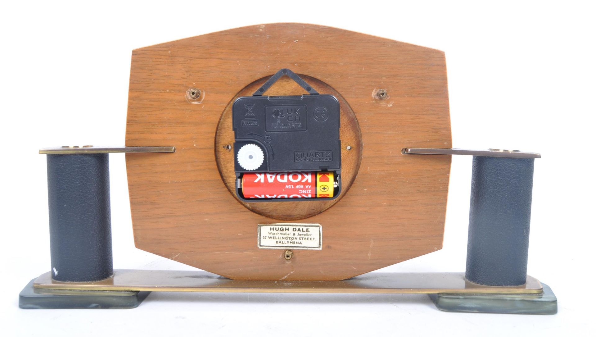 METAMEC - MID CENTURY ELECTRIC WOODEN MANTLE CLOCK - Image 2 of 5