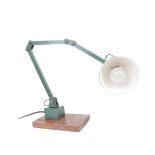 MEMLITE - MIDCENTURY RETRO GREEN INDUSTRIAL DESK LAMP