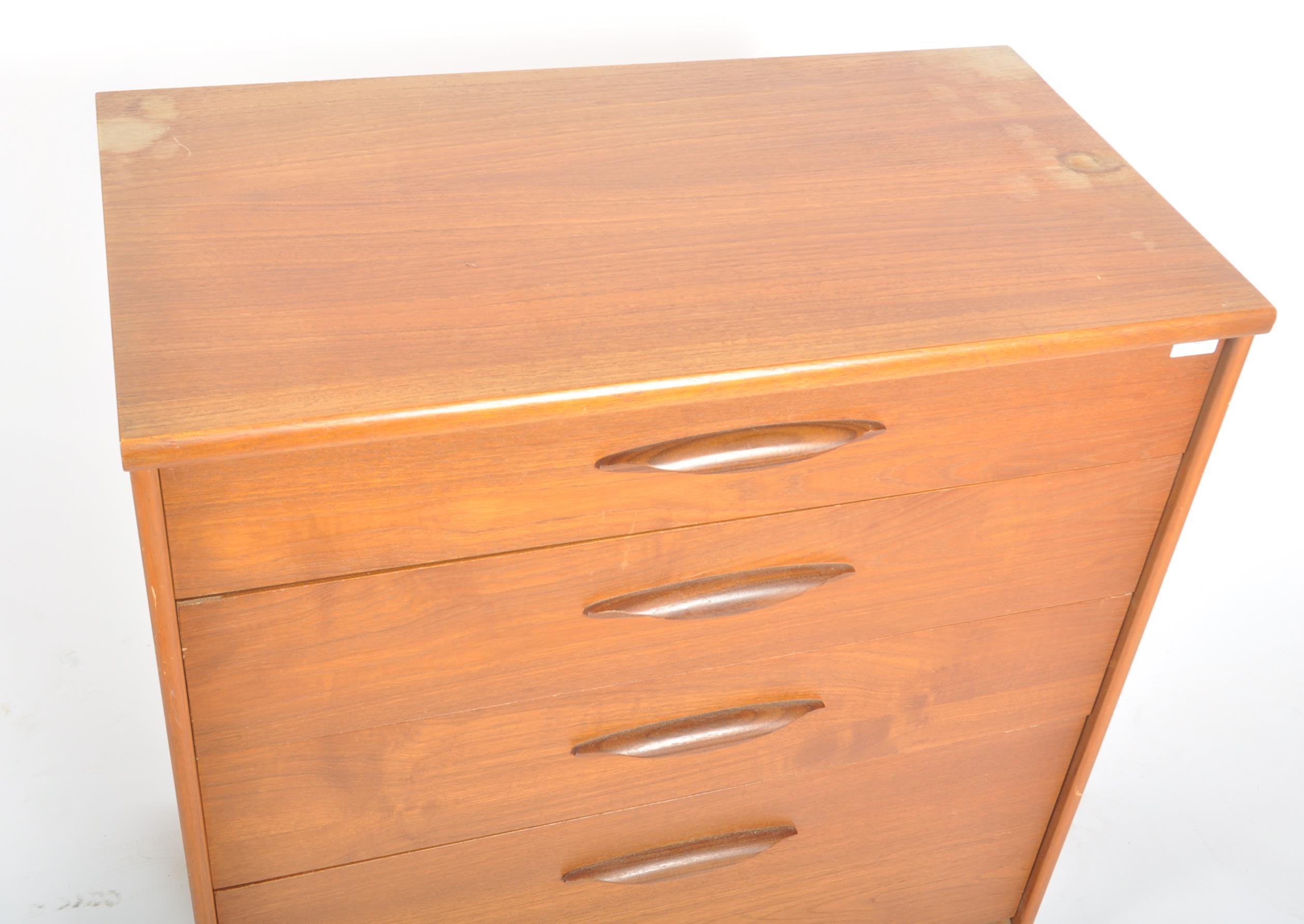 FRANK GUILLE FOR AUSTINSUITE - RETRO TEAK CHEST OF DRAWERS - Image 2 of 7