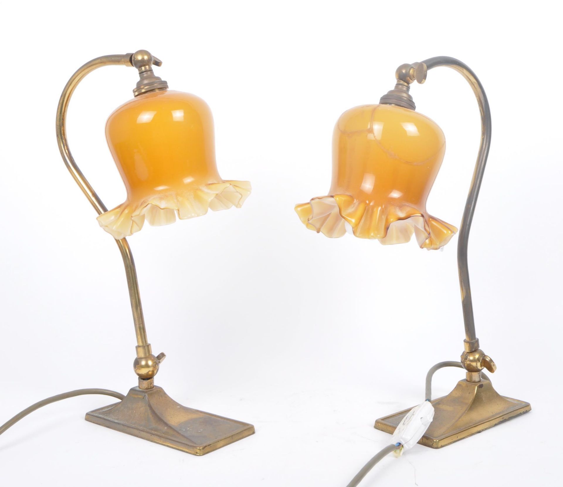 CHRISTOPHER WRAY'S - PAIR OF BRASS TABLE LAMPS - Image 5 of 7