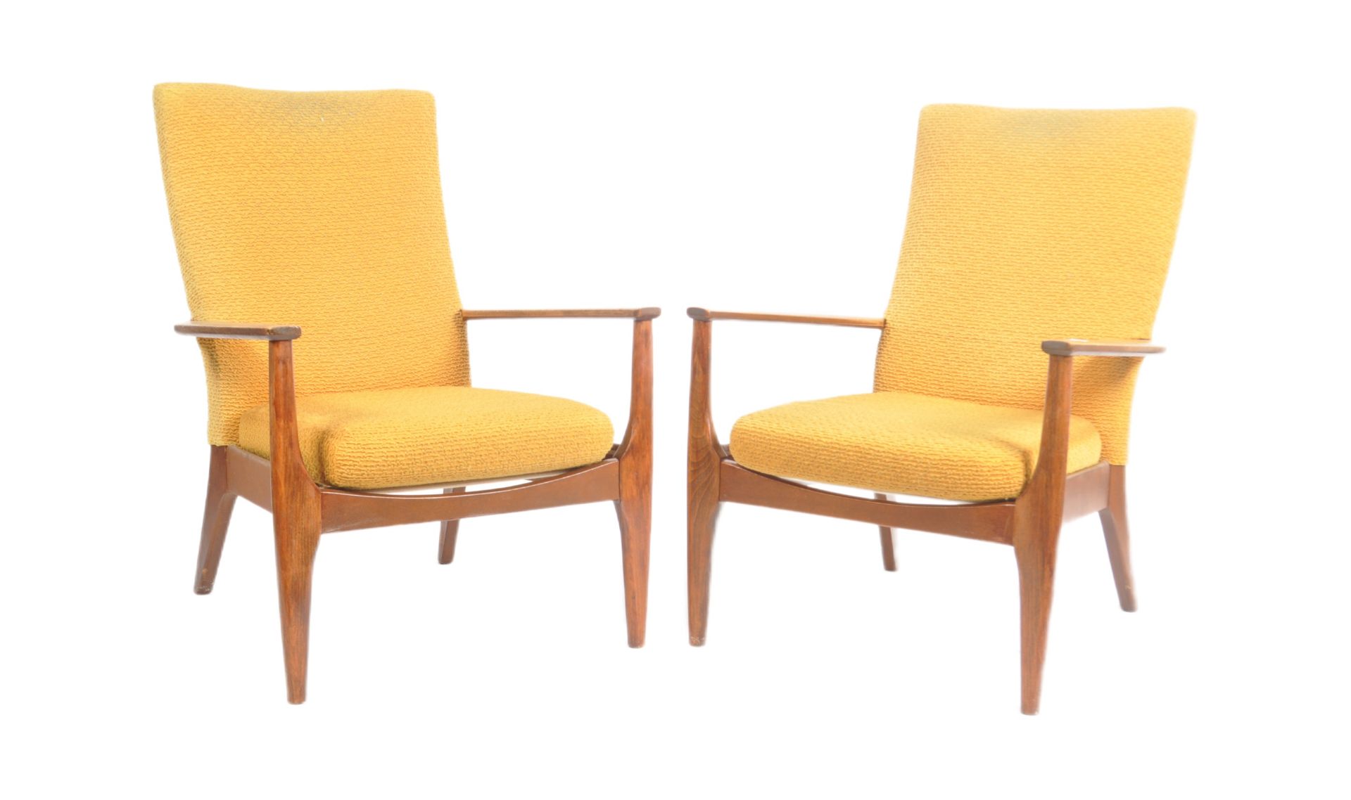 BRITISH MODERN DESIGN - PAIR OF PARKER KNOLL PK ARMCHAIRS