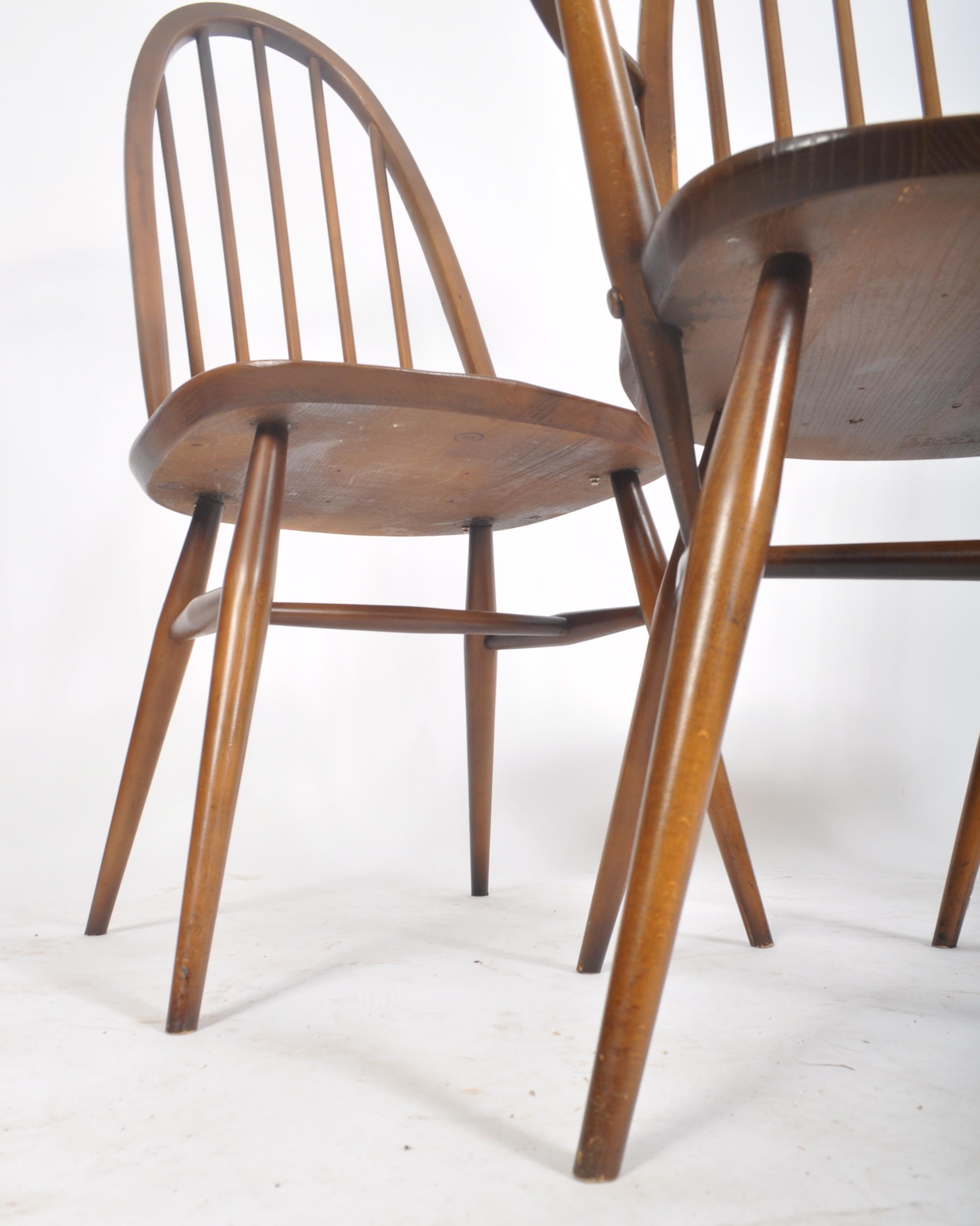 ERCOL - MID CENTURY DINING TABLE AND SIX DINING CHAIRS - Image 9 of 13