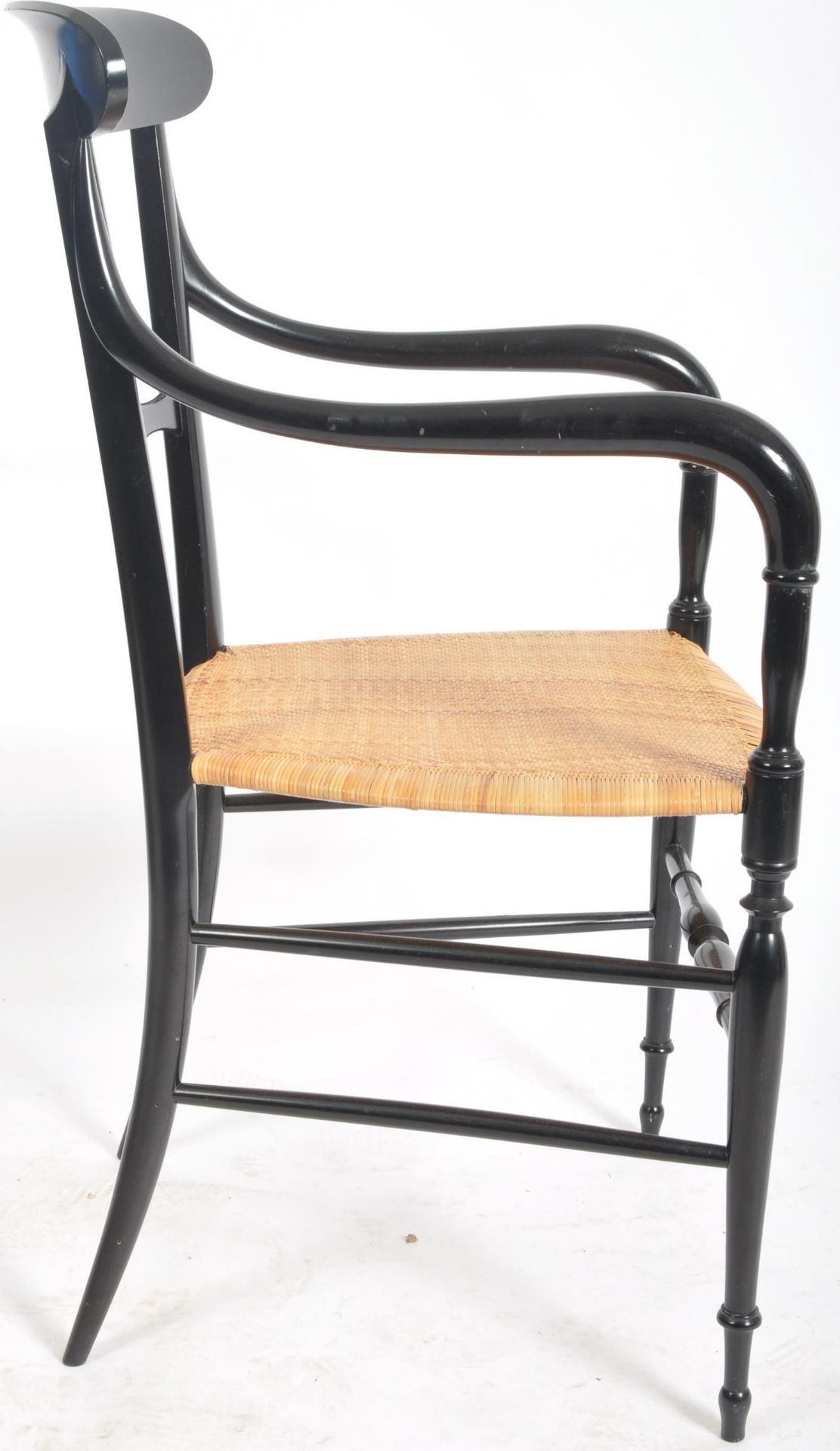 DESIGNER ELBOW CHAIR IN THE MANNER OF FRATELLI LEVAGGI - Image 6 of 9