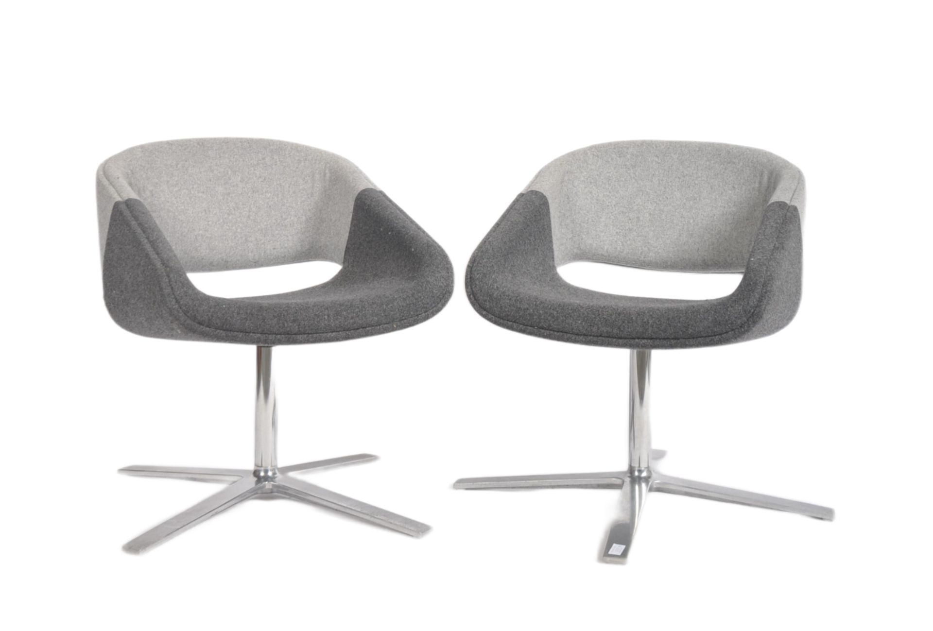 ORANGE BOX - PAIR OF CONTEMPORARY DESIGNER CHAIRS