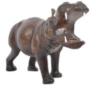 LARGE FLOOR STANDING LIBERTY'S MANNER LEATHER HIPPO