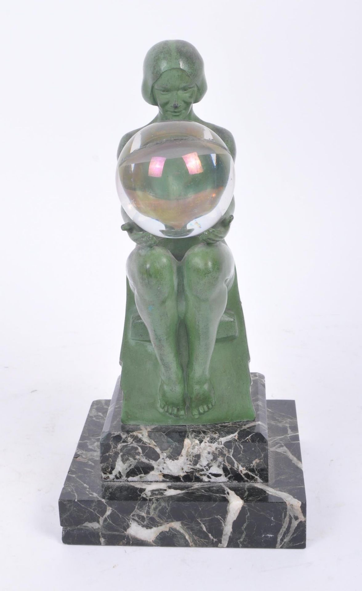 M. LE VERRIER - FRENCH ART DECO FEMALE SCULPTURE / LAMP - Image 3 of 7