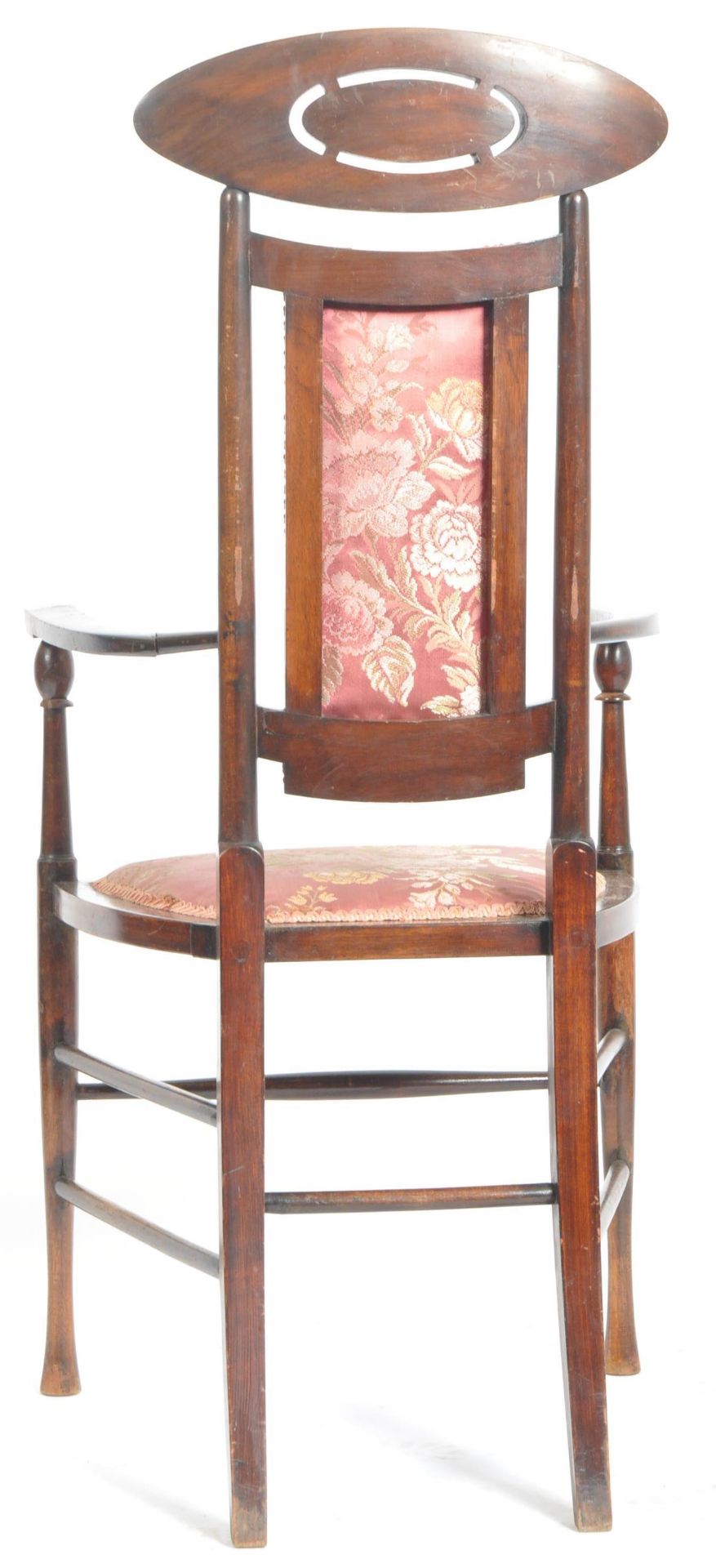 LATE 19TH CENTURY ART NOUVEAU LIBERTY'S MANNER CHAIR - Image 4 of 7