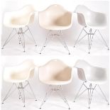 AFTER CHARLES & RAY EAMES - MODEL DAR - SET OF SIX CHAIRS