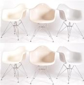 AFTER CHARLES & RAY EAMES - MODEL DAR - SET OF SIX CHAIRS