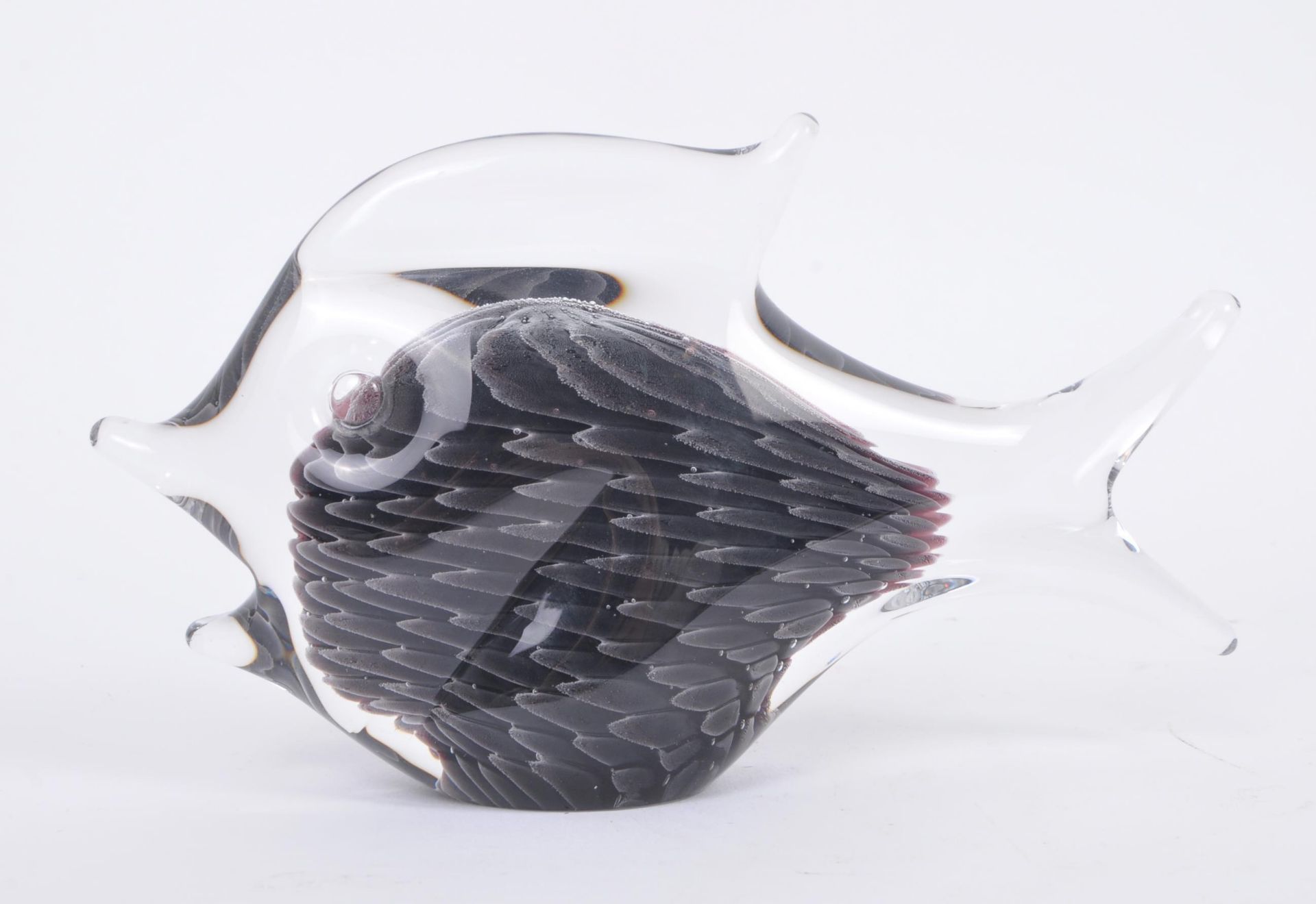 PAIR OF VINTAGE SWEDISH MARCOLIN BROS X FM RONNEBY GLASS FISH - Image 5 of 8