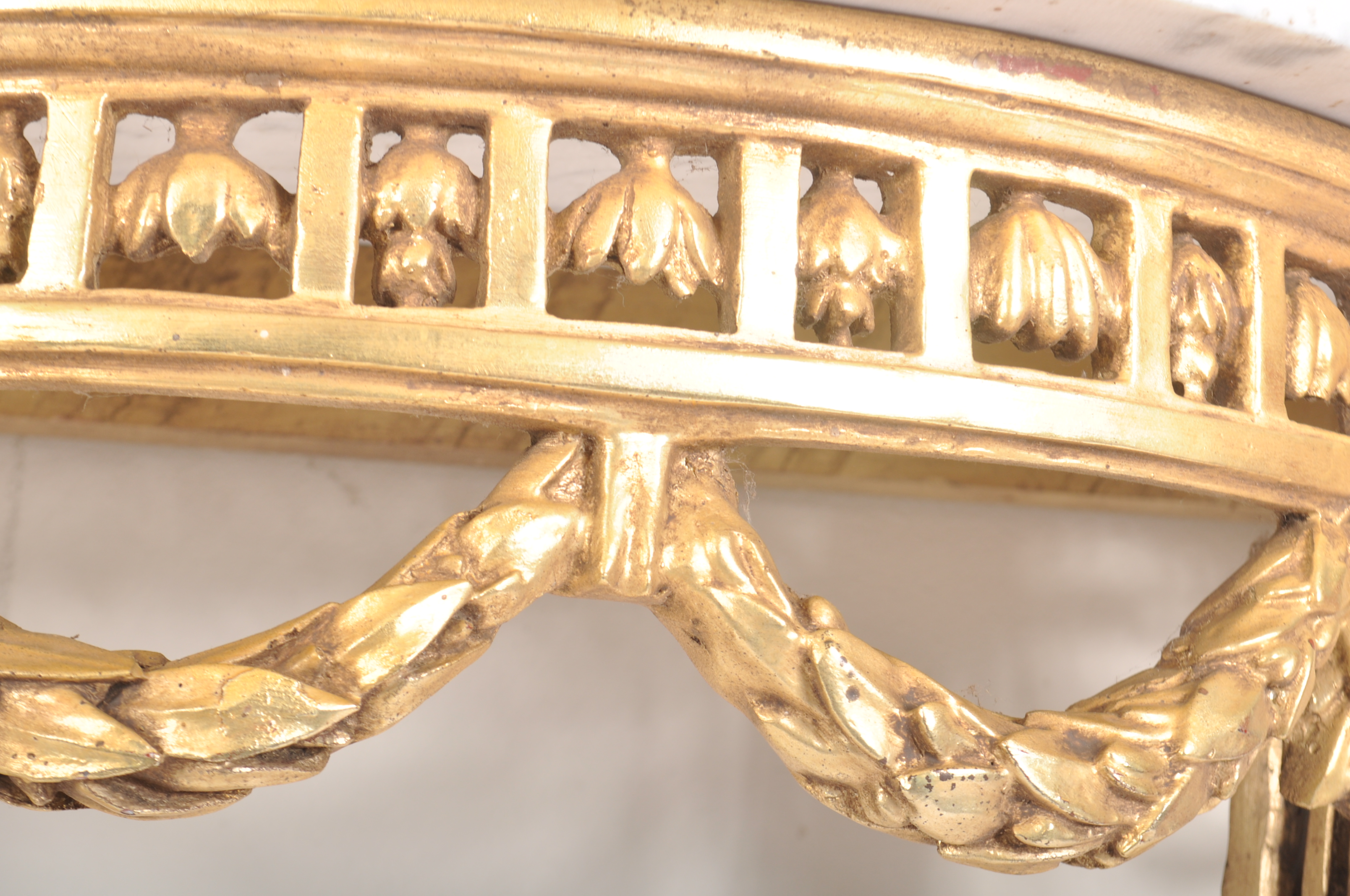 PAIR OF HOLLYWOOD REGENCY CONSOLE TABLES - Image 3 of 5