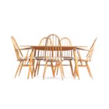 LUCIAN ERCOLANI FOR ERCOL- WINDSOR DINING TABLE & CHAIRS