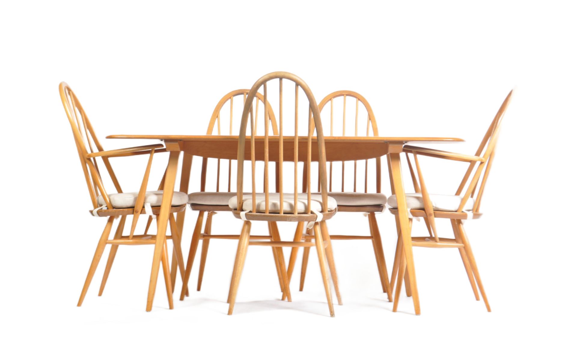 LUCIAN ERCOLANI FOR ERCOL- WINDSOR DINING TABLE & CHAIRS