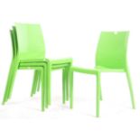 JAVA CHAIRS BY ORIGIN - SET OF FOUR STACKING DINING CHAIRS