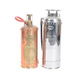 TWO RETRO VINTAGE MID CENTURY FIRE EXTINGUISHERS