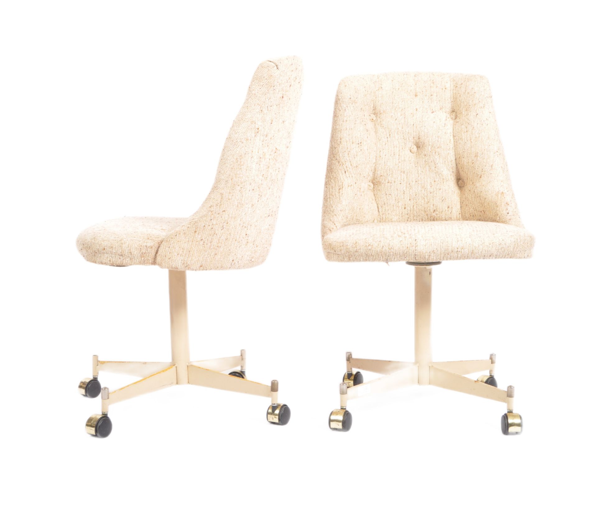 PAIR OF 20TH CENTURY OFFICE SWIVEL DESK CHAIRS - Image 2 of 4