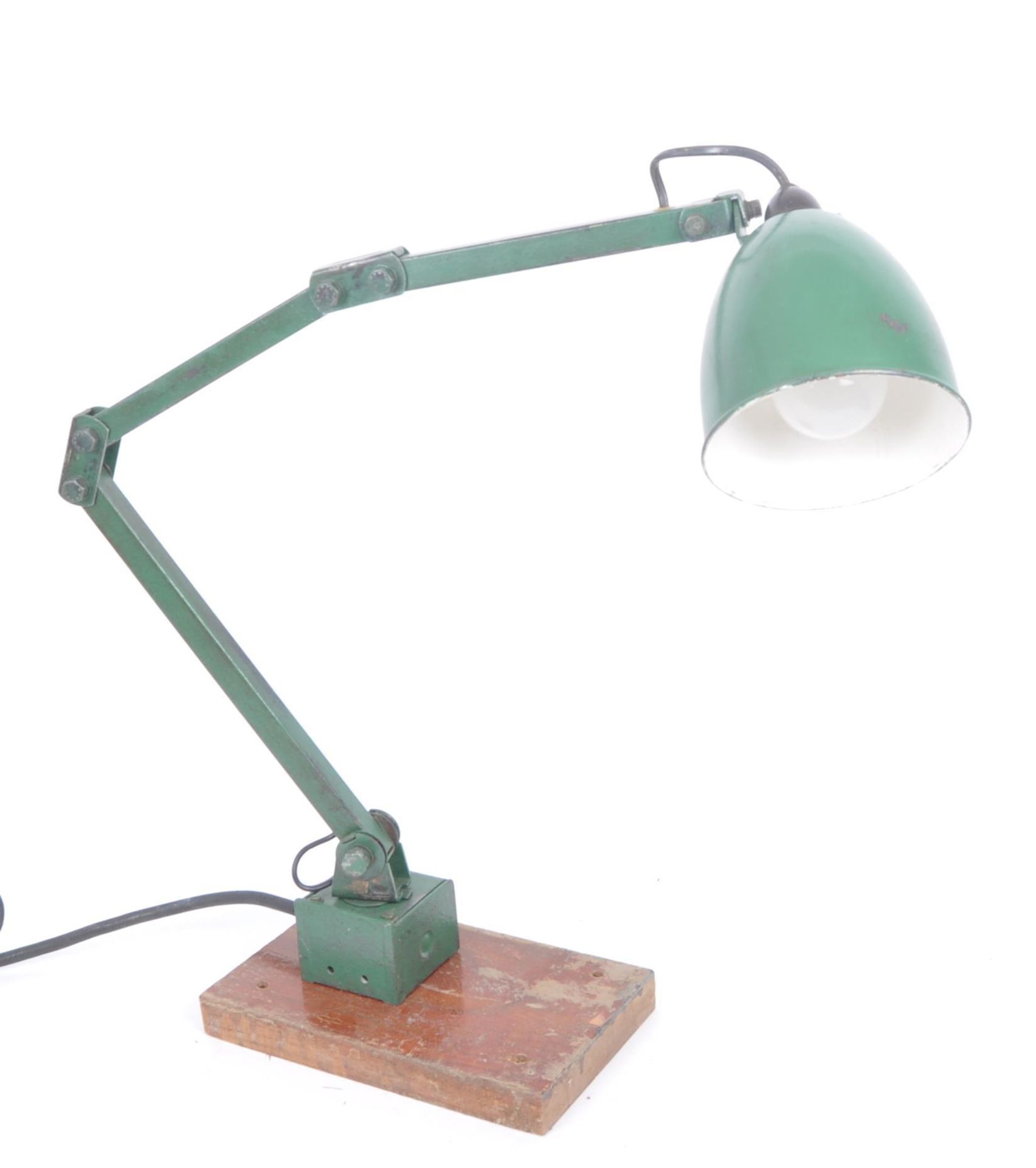 MEMLITE - MIDCENTURY RETRO GREEN INDUSTRIAL DESK LAMP - Image 7 of 7