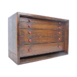 MID CENTURY OAK WORKMEN'S TOOL CHEST