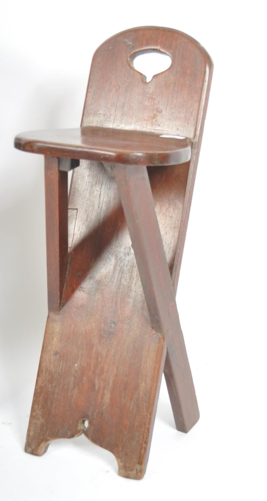 PAIR OF ARTS & CRAFTS MAHOGANY CARVED BENCH STOOL SEATS - Image 3 of 8