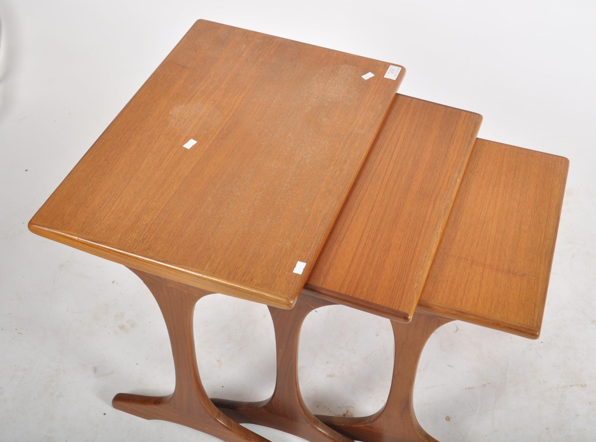 G-PLAN FRESCO MID CENTURY TEAK WOOD NEST OF TABLES - Image 3 of 5