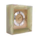 SWIZA CLOCKS - RETRO GREEN ONYX MANTEL CLOCK