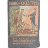 DUNLOP CYCLE TYRES - EARLY 20TH CENTURY ADVERTISEMENT